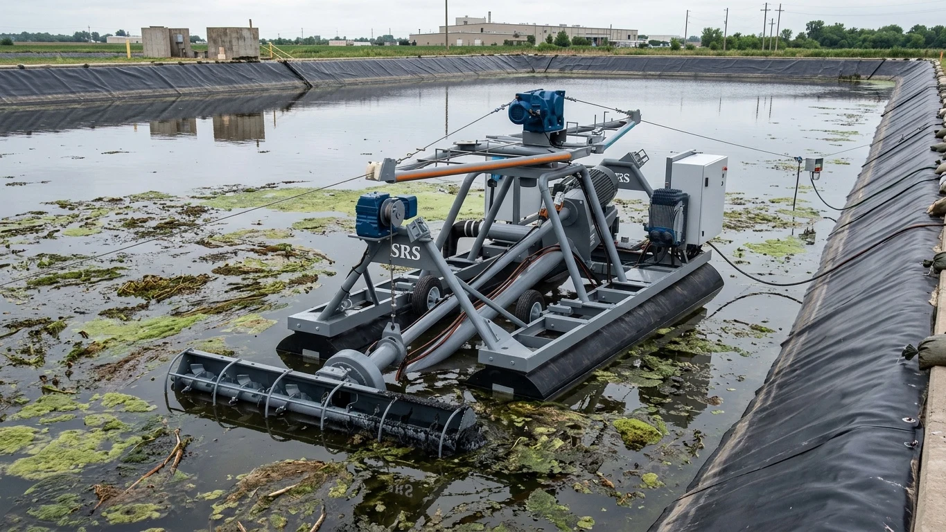 SRS automatizovana mašina za uklanjanje mulja u industrijskom basenu